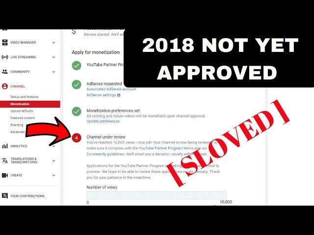 How To Fix : Monetization Not Approved after 10k Views | 10000 Views Channel Not Approved