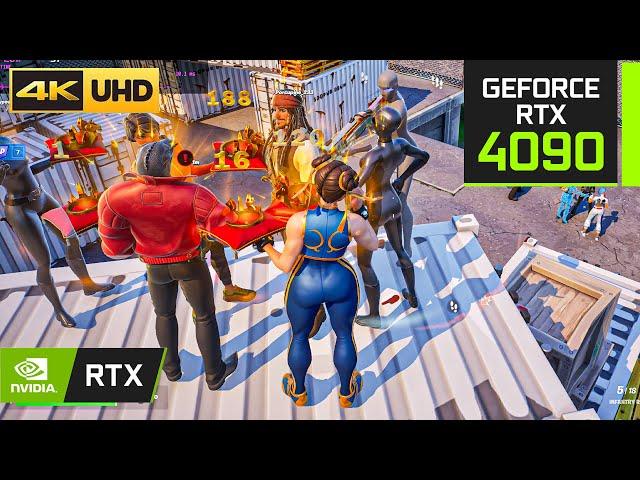 Fortnite RELOAD GAMEPLAY on RTX 4090.. ( 4K Ultra Graphics RTX ON )