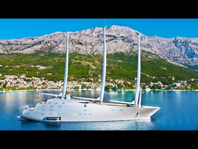 Half Billion $ Sailing Yacht A – Inside Huge Superyacht