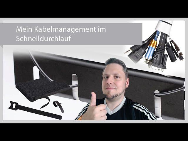 Mein Kabelmanagement im Home Office kurz vorgestellt