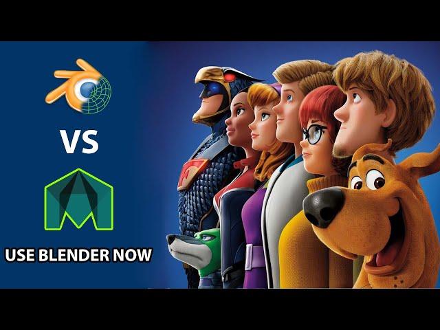 blender vs  maya.  Very unexpected. They made it !!!