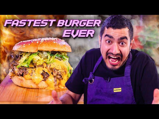 FASTEST BURGER EVER | Sub-10 Minute Burger Challenge Ep. 6 Chef Kush