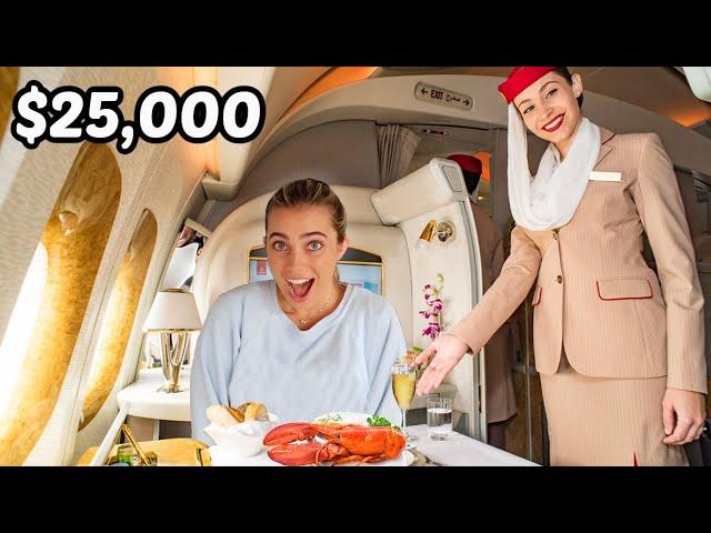 THE MOST EXPENSIVE FIRST CLASS PLANE TICKET $25,000