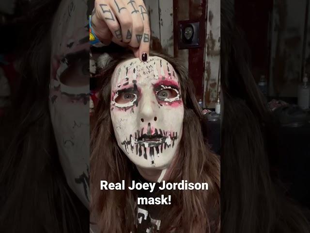 Wearing a REAL Joey Jordison SLIPKNOT mask!