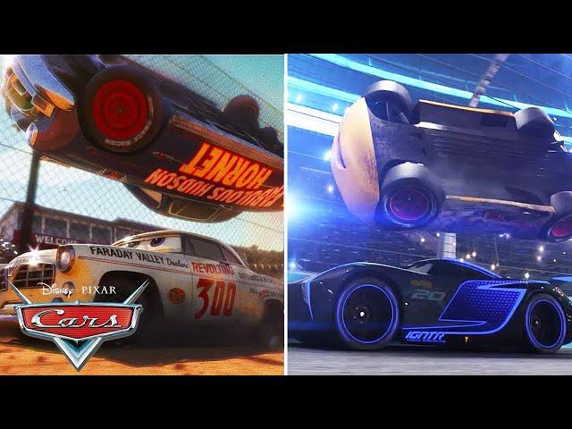 Doc Hudson's Famous 360-Degree Flip! | Pixar Cars