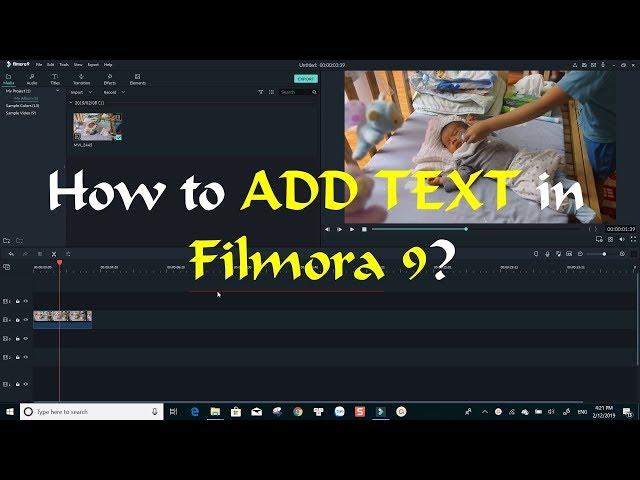 How To Add Text to Video - Filmora 9 Tutorial