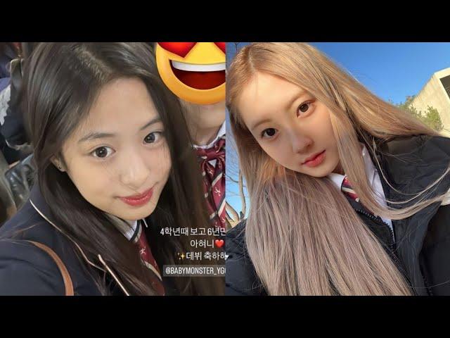 BABYMONSTER Ahyeon & Haram As Hanlim Student