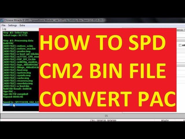 HOW TO SPD CM2 BIN FILE CONVERT PAC WITH CM2 CONVERTER