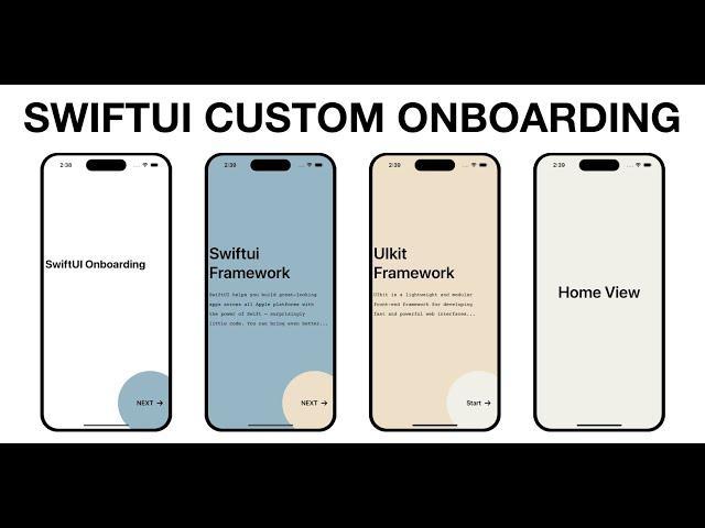 SwiftUI: Design Animated Onboarding Screens from Scratch