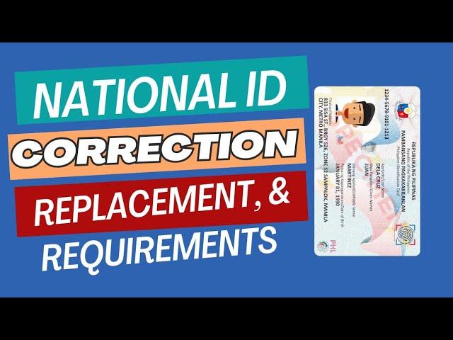 HOW TO CORRECT ERRORS IN NATIONAL ID REGISTRATION #nationalid #nationalidcorrection #philsys