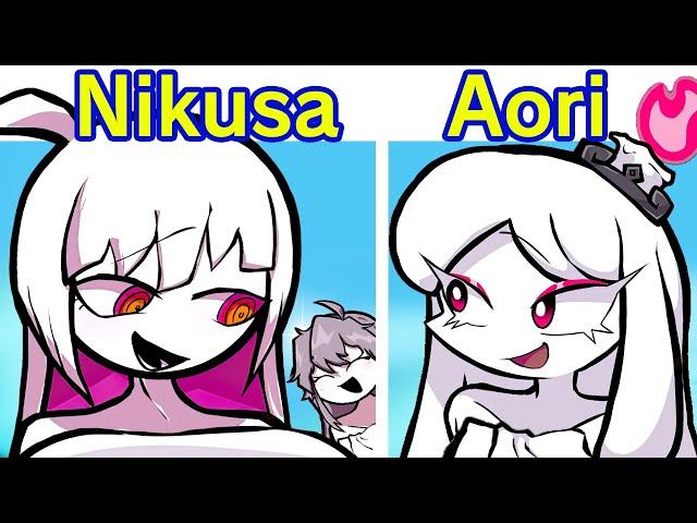 Friday Night Funkin' Meet Nikusa DEMO | Nikusa, Aori & Reina (FNF Mod/Hard) (Onsen/Hot Springs)