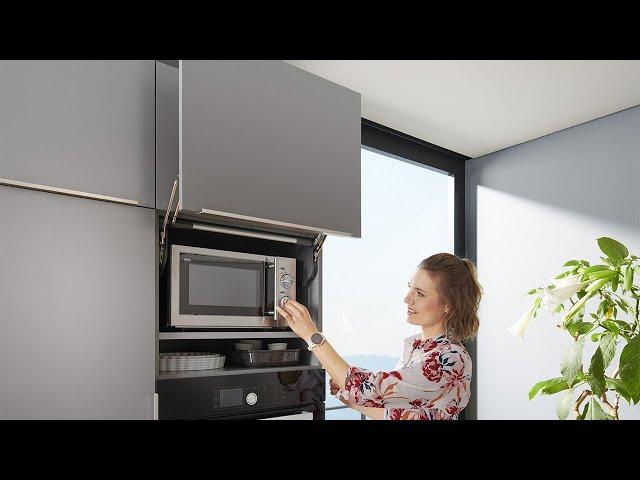 Blum AVENTOS HL cabinet lift system in action