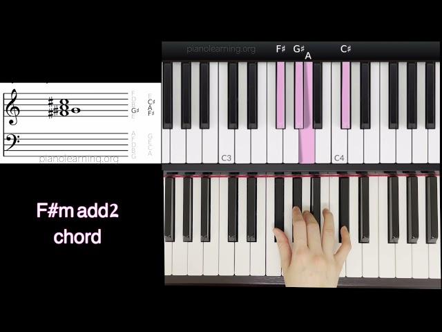 how to play F#madd2 on piano in 22 secs