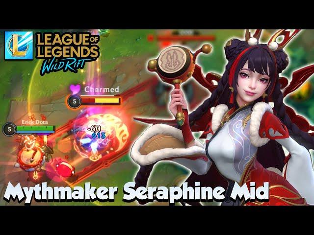 Mythmaker Seraphine Mid BREAKS the sound barrier AND game! | Erick Dota - Wild Rift