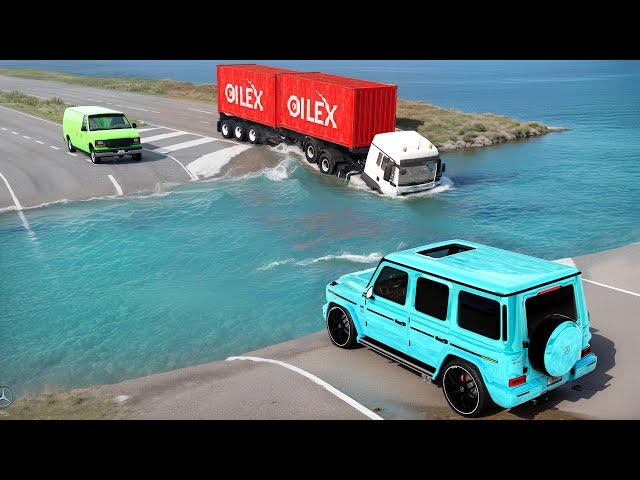 Cars vs Deep Water Challenge #5 in BeamNG Drive!