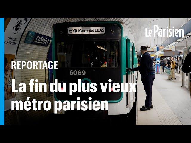 La ligne 11 dit adieu à la plus vieille rame de métro de Paris