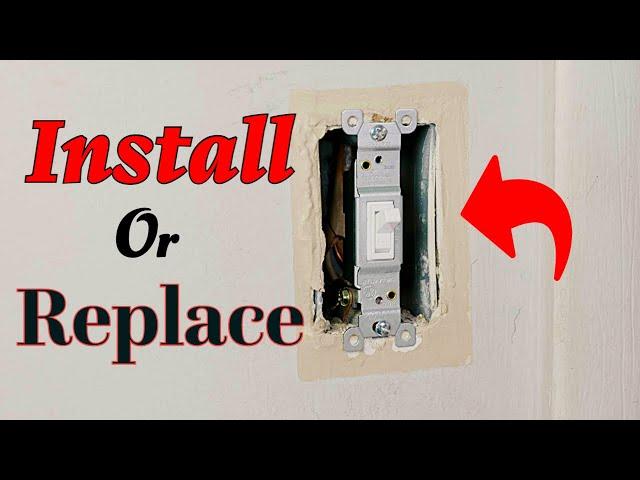 How To Replace  Light Switch Install Easy Simple