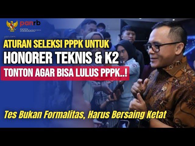 ATURAN PENGANGKATAN HONORER TEKNIS DAN K2 MENJADI PPPK