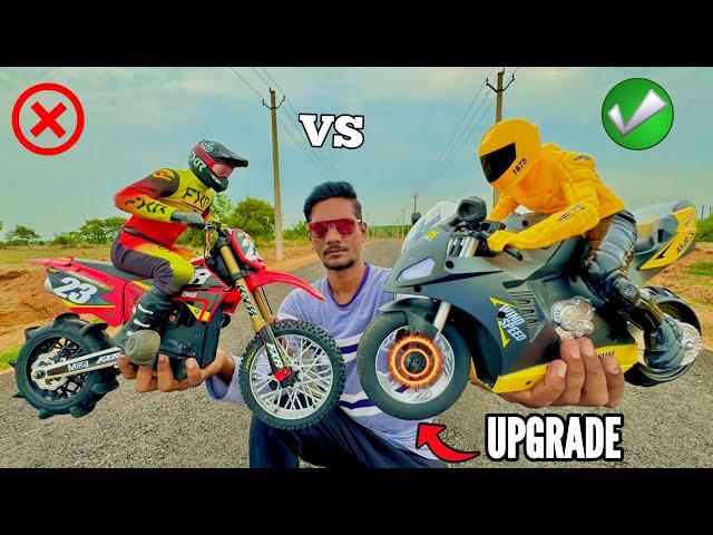 RC Upgraded Yamaha R1 Vs Losi Promoto MX Bike - Chatpat toy TV