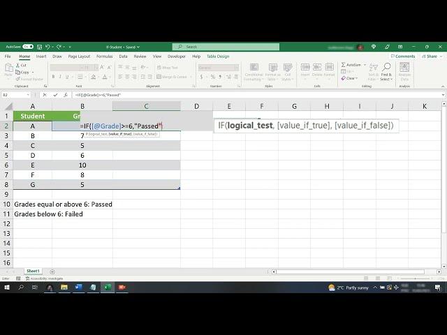 IF Function - Excel in 2 MINUTES - Easy and Simple