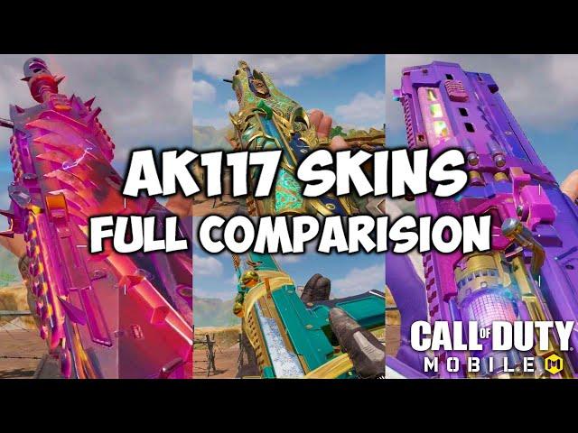 All AK117 Legendary Comparision | COD Mobile | CODM