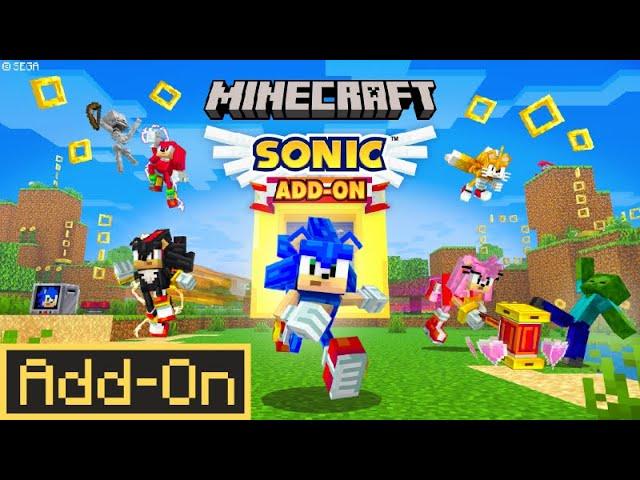 OFFICIAL SONIC ADDON: POWERFUL Character Abilities to Minecraft Bedrock Edition