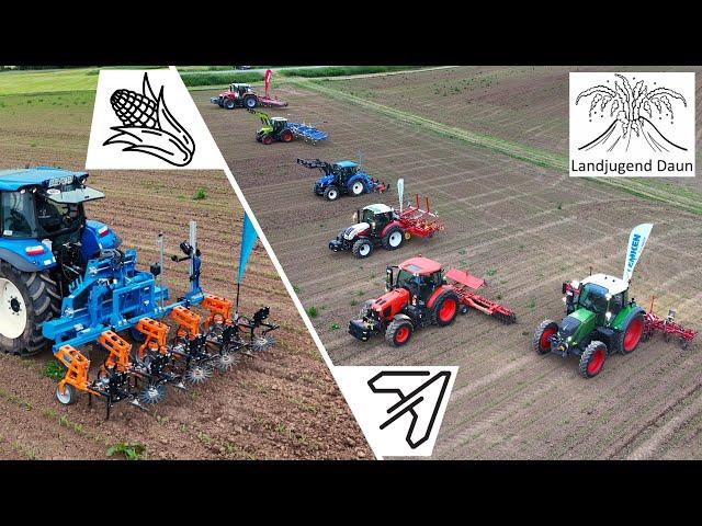 Presentation of hoeing technology in maize | Field evening Landjugend Daun | Berlingen 2024