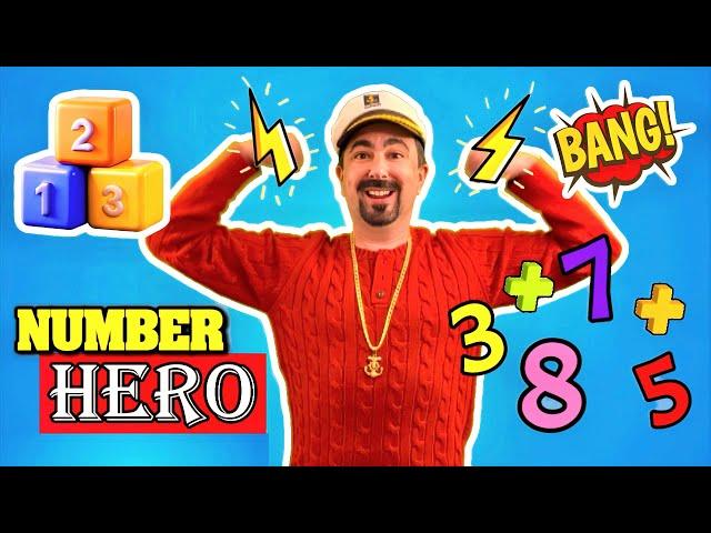 "Number Hero! ‍️ | Fun Addition Song for Kids | Learn to Add with Captain Chris!