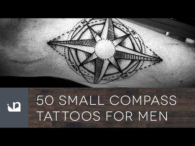 50 Small Compass Tattoos For Men