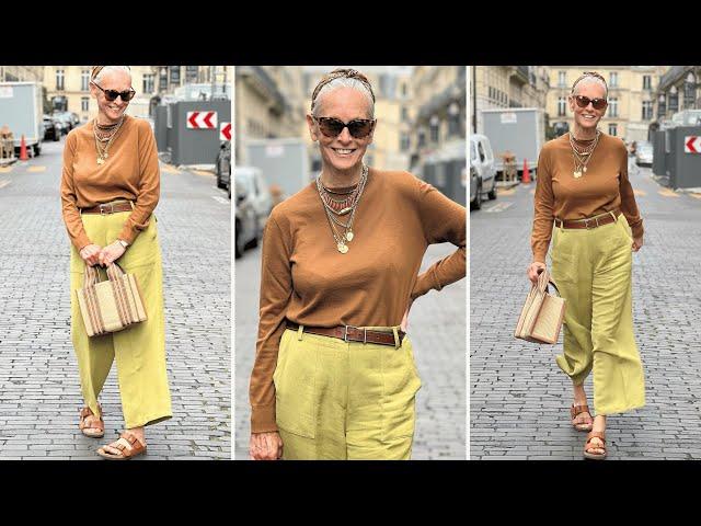 She's 75, but dresses like a fashion icon | Dressing like this is amazing | Fashion tips Over 50