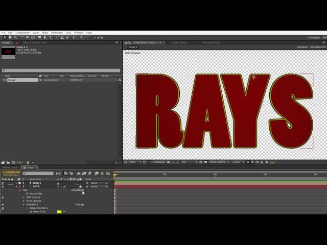 How to color extruded edges of raytraced 3d layers in AE CS6