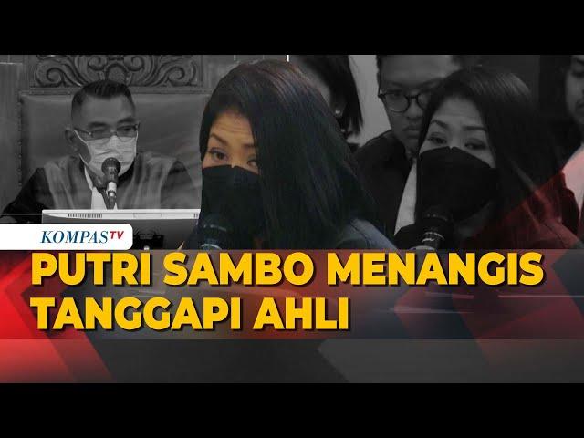 Putri Candrawathi Menangis Bantah Keterangan Ahli Kriminolog di Persidangan