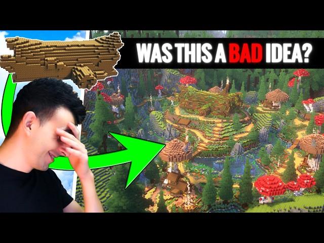 Epic Transformation of "MY BIG LOG" in Minecraft!