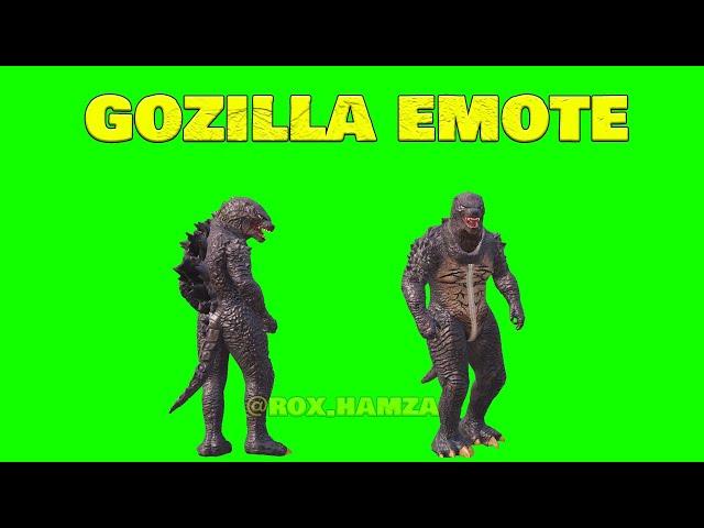 Godzilla Emote  |Green Screen |PUBG MOBILE | ROX HAMZA