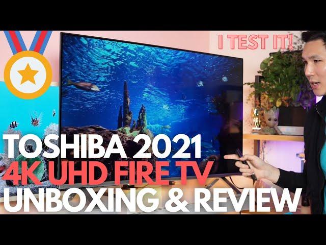 Toshiba 2021 C350 Series 4K UHD Fire TV - Worth it? Unboxing, Setup Guide, Color Test