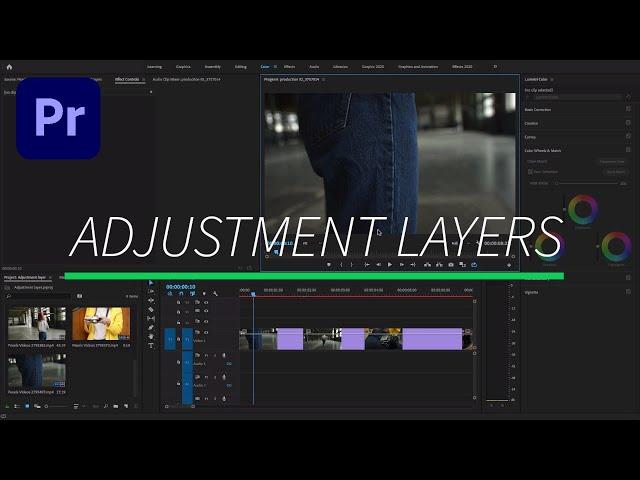 How to use Adjustment Layers in Premiere Pro | Premiere Pro 2021 Adjustment layers