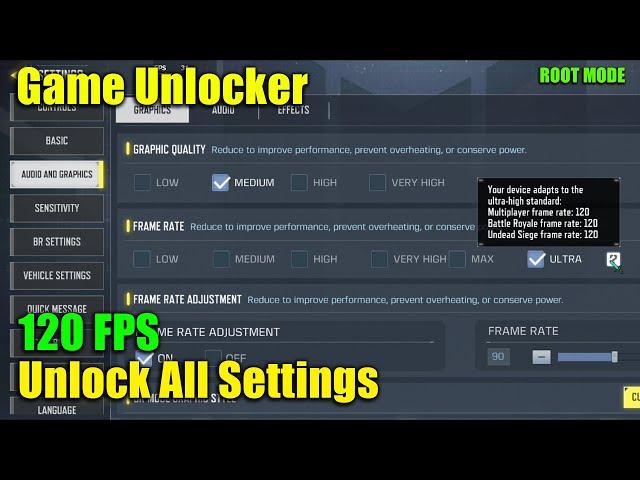 How to Unlock ALL SETTINGS in Call of Duty Mobile + 120 FPS | Game unlocker for Cod Mobile