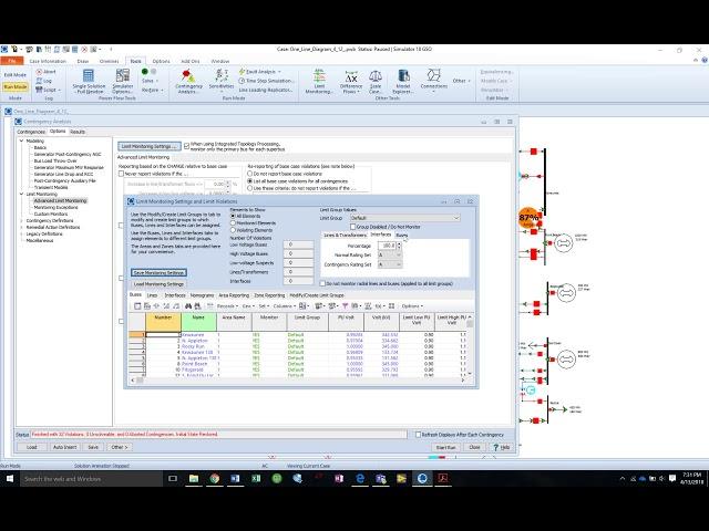 Power World Contingency Analysis