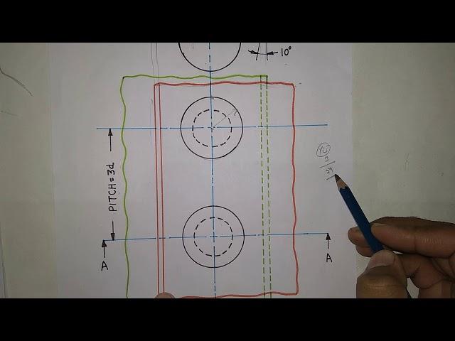 How To Draw A Single Riveted Lap Joint| Machine Drawing| Edusquad