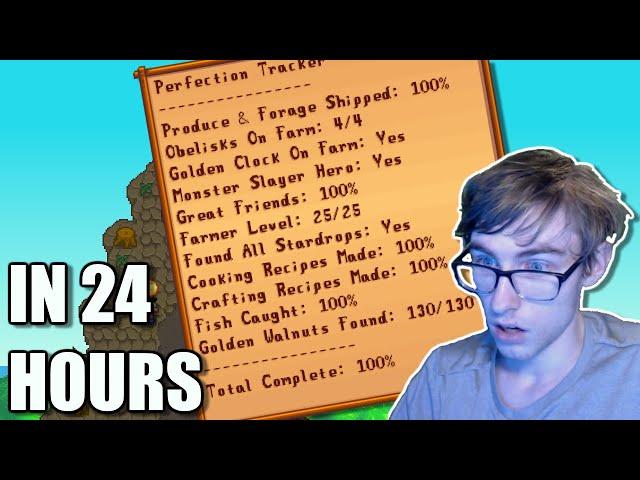 Speedrunning Perfection In 24 hours