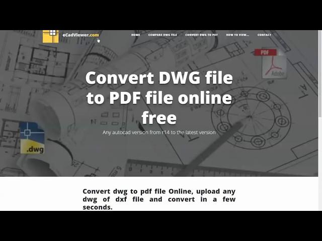 dwg to pdf converter free online , dxf to pdf converter  - ecadviewer