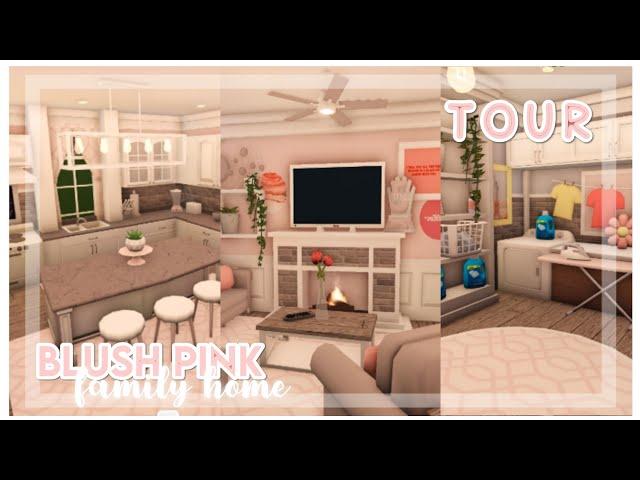  BLUSH PINK Family Home Tour 🩰 ▪︎ bloxburg house tour ▪︎ || Official Pineapples