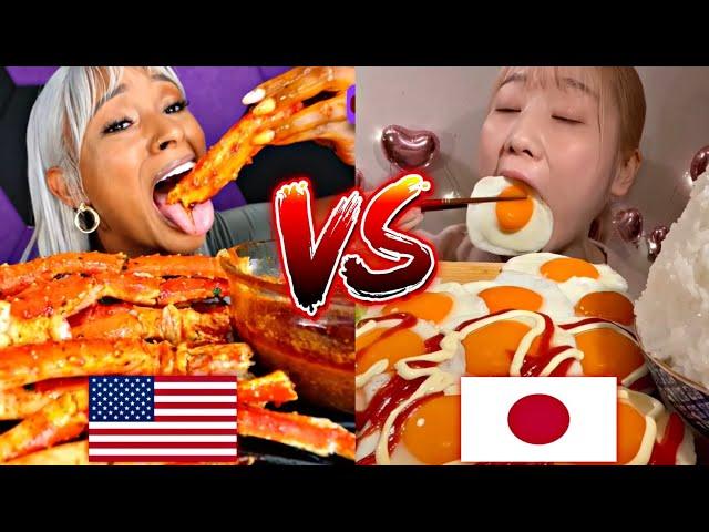 AMERICAN VS JAPANESE MUKBANG! 