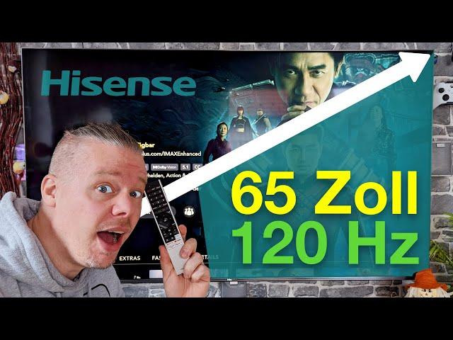 65 Zoll Hisense 4K ULED Fernseher - Aufbau und erster Eindruck