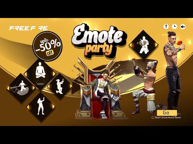 New Emote Party Event Confirm Date | New Event Free Fire Bangladesh Server | Free Fire New Event