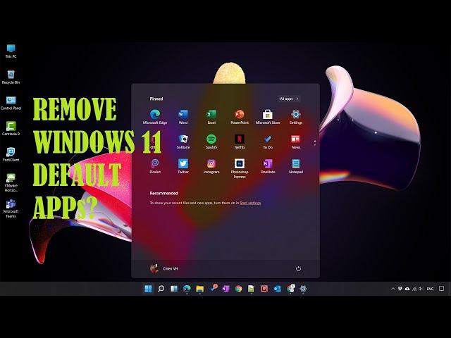 Windows 11 | How to remove Windows 11 default Apps? (Multiple apps at once)