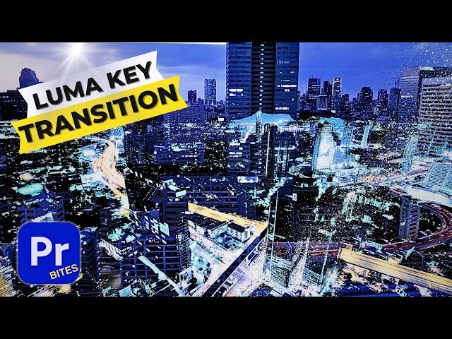 How to make a LUMA KEY TRANSITION in Premiere Pro