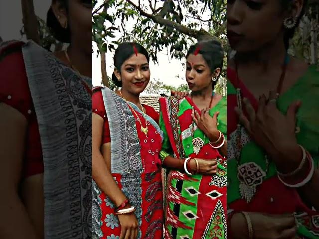 New santali comedy video  //  Sanchita & Riya Rani .... #new #reels #shortvideo #subscribe