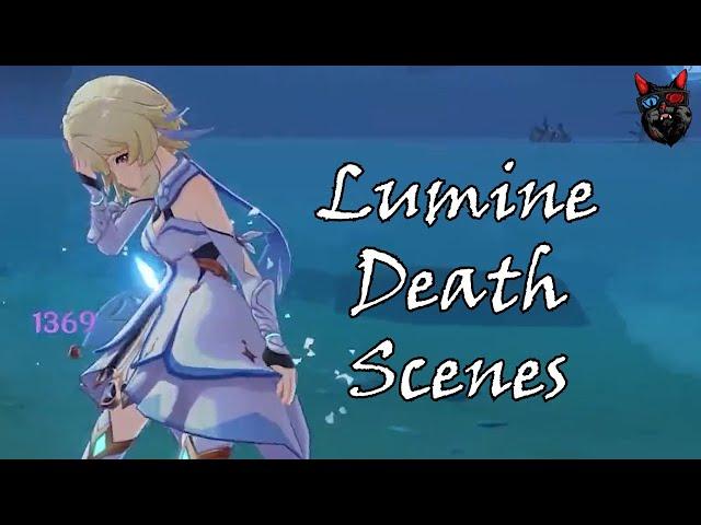 Lumine death scenes - Genshin Impact [English voice]