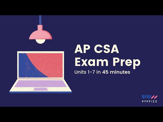 AP CSA Review in 45 minutes (Units 1-7)